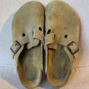 Birkenstock - Women’s Boston Suede Clogs, EU 37